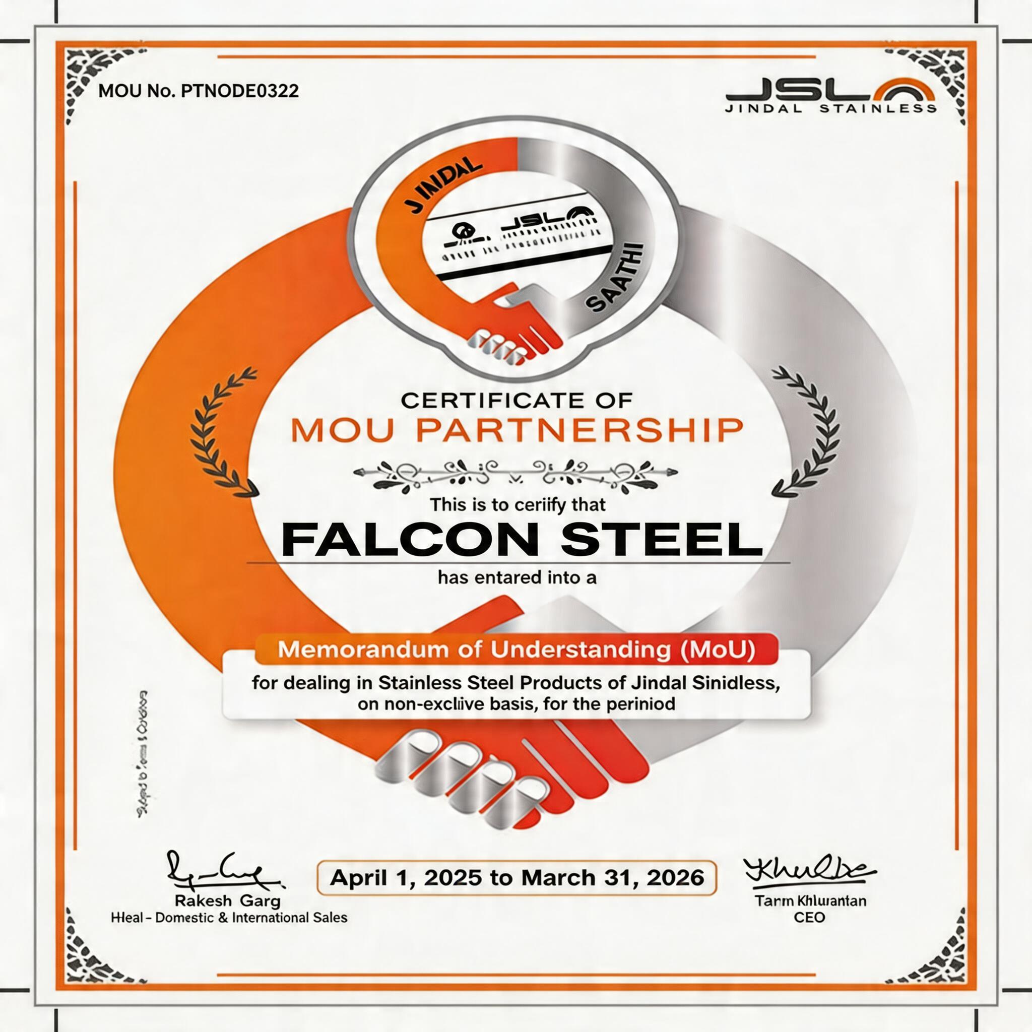 Partnership Certificate